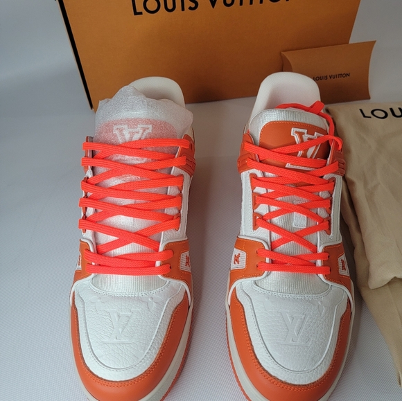 LOUIS VUITTON TRAINER SNEAKER  ORANGE Sty 1A9VN5 BY VIRGIL ABLOH - Picture 4 of 16